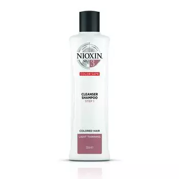 NIOXIN Шампунь очищающий, для окрашенных тонких волос, Система 3, 300 мл