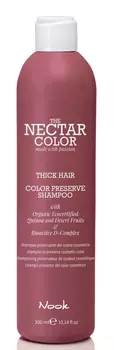 NOOK Шампунь для ухода за жесткими окрашенными волосами / Color Preserve Shampoo - Thick Hair to preserve cosmetic color 300 мл