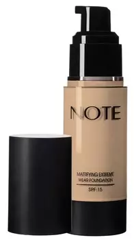NOTE COSMETICS Основа тональная стойкая с матирующим эффектом 01 / MATTIFYING EXTREME WEAR FOUNDATION PUMP SPF15 35 мл