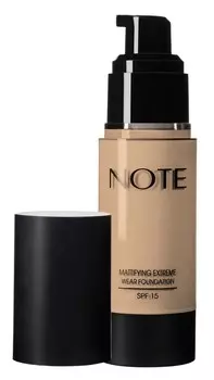 NOTE COSMETICS Основа тональная стойкая с матирующим эффектом 120 / MATTIFYING EXTREME WEAR FOUNDATION PUMP SPF15 35 мл