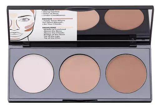 NOTE COSMETICS Палетка кремовая для контурирования лица 01 / PERFECTING CONTOURING CREAM PALETTE 3*5 г