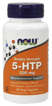 NOW FOODS 5-HTP 200 мг, капсулы 670 мг № 60