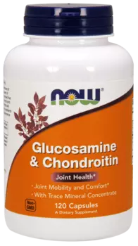 NOW FOODS Глюкозамин с хондроитином, капсулы 1200 мг № 120