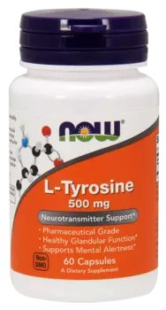 NOW FOODS L-Тирозин, капсулы 606 мг № 60