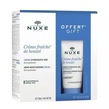 NUXE Набор для нормальной кожи лица (крем 30 мл + 15 мл) Creme Fraiche De Beaute