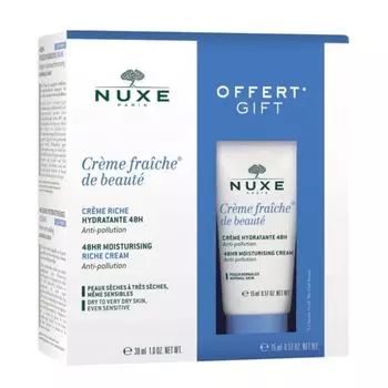 NUXE Набор для сухой кожи лица (крем 30 мл + 15 мл) Creme Fraiche De Beaute