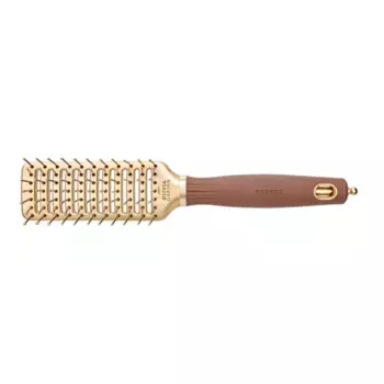 OLIVIA GARDEN Щетка OG Expert Style Vent Nylon Bristles Gold&Brown
