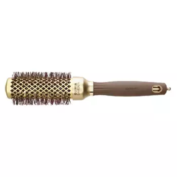 OLIVIA GARDEN Термобрашинг OG Expert Blowout Shine Wavy Bristles Gold&Brown 35 мм