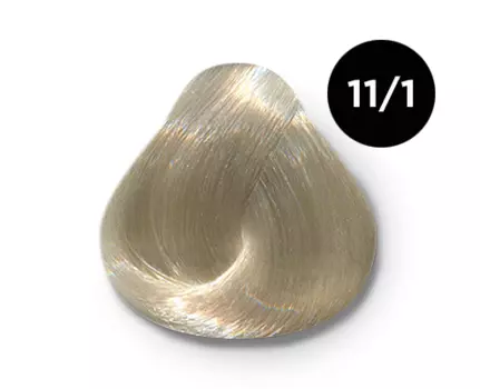 OLLIN PROFESSIONAL 11/1 краска для волос, специальный блондин пепельный / OLLIN COLOR 100 мл