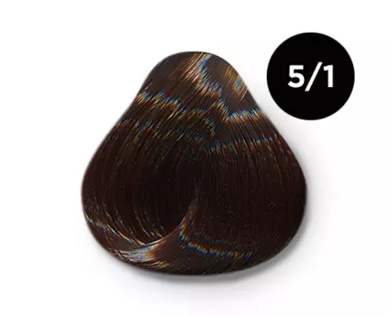 OLLIN PROFESSIONAL 5/1 краска для волос, светлый шатен пепельный / OLLIN COLOR 100 мл