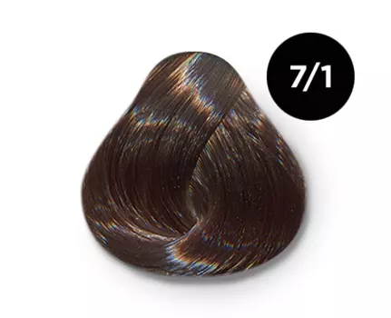 OLLIN PROFESSIONAL 7/1 краска для волос, русый пепельный / OLLIN COLOR 100 мл