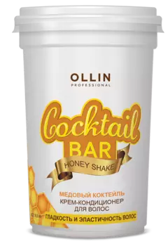OLLIN PROFESSIONAL Крем-кондиционер для гладкости и эластичности волос Медовый коктейль / Cocktail BAR 500 мл