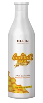OLLIN PROFESSIONAL Крем-шампунь для эластичности волос Медовый коктейль / Cocktail BAR 500 мл