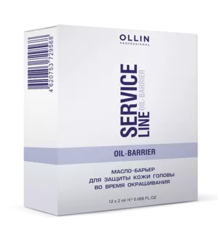 OLLIN PROFESSIONAL Масло-барьер для защиты кожи головы во время окрашивания / Oil-barrier 12*2 мл