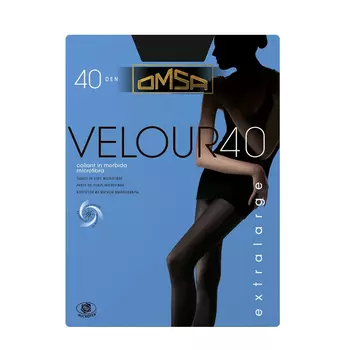 OMSA Колготки Nero 5 (XL) / VELOUR 40