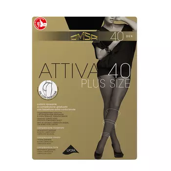 OMSA Колготки XXL Nero 6 (XXL) / ATTIVA 40