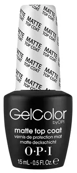 OPI Покрытие верхнее для создания матового эффекта / Matte Top Coat GELCOLOR 15 мл