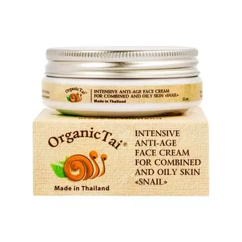 ORGANIC TAI Крем интенсивный антивозрастной с экстрактом улитки для комбинированной и жирной кожи лица 50 мл