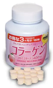 ORIHIRO Коллаген со вкусом персика, таблетки 180 шт