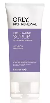 ORLY Скраб с ароматом тропических растений и экзотического фейхоа для рук, ног и тела / Rich Renewal Scrub Passion 237 мл