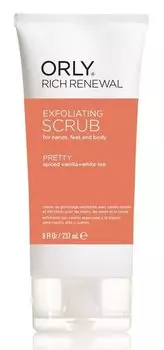ORLY Скраб с ароматом ванили и белого чая для рук, ног и тела / Rich Renewal Scrub Pretty 237 мл