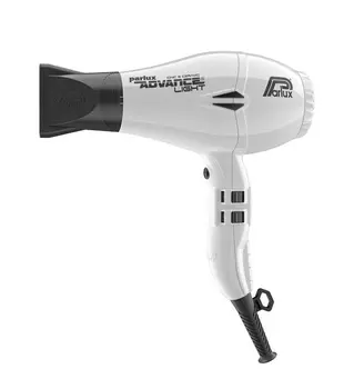 PARLUX Фен Advance Light Ceramic+Ionic белый, ионизация, 2 насадки 2200 Вт