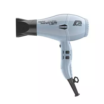 PARLUX Фен Advance Light Ceramic+Ionic серо-голубой, ионизация, 2 насадки 2200 Вт