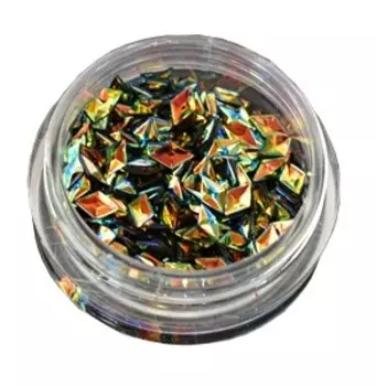 PATRISA NAIL Камифубуки Чешуя дракона № К74, ромбы, темная голография 5 г