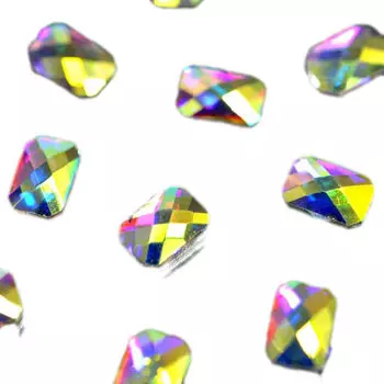 PATRISA NAIL Стразы фигурные Прямоугольник супер-голография 4*5,5 мм 10 шт