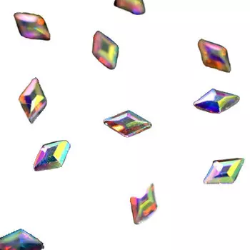 PATRISA NAIL Стразы фигурные Ромб супер-голография 3*4,5 мм 10 шт