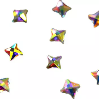 PATRISA NAIL Стразы фигурные Спиннер супер-голография 3*4,5 мм 10 шт