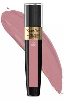 PIERRE RENE PROFESSIONAL Помада жидкая матовая для губ, 02 серо-бежево-розовый / Matte Fluid Lipstick 4,8 г