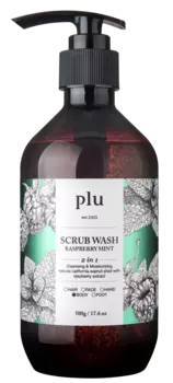 PLU Скраб-гель для душа Малина и мята 500 г