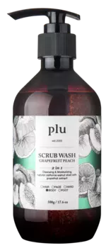 PLU Скраб-гель для душа Персик и грейпфрут 500 г