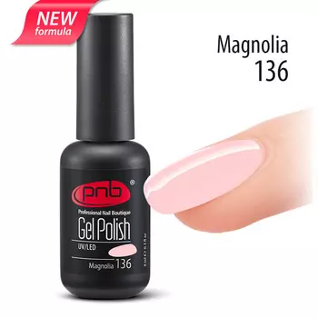 PNB 136 гель-лак для ногтей / Gel nail polish PNB 8 мл