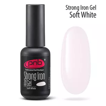PNB Гель конструирующий стронг айрон нежно-белый / Sculpting Strong Iron Gel PNB UV/LED, Soft white 8 мл