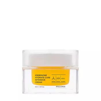 POGONIA Крем интенсивно увлажняющий омолаживающий с идебеноном / IDEBENONE HYDRATE CURE INTENSIVE CREAM 50 мл