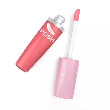 POSH Блеск для губ бриллиантовый с мерцающим эффектом, № 8 шампанское с виски 7 мл