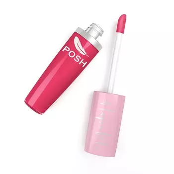 POSH Блеск для губ глянцевый, объем и эффект влажных губ, № 20 клюквенный шейк 7 мл