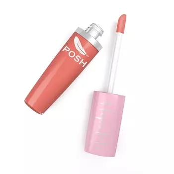POSH Блеск для губ глянцевый, объем и эффект влажных губ, № 14 венецианский кофе 7 мл