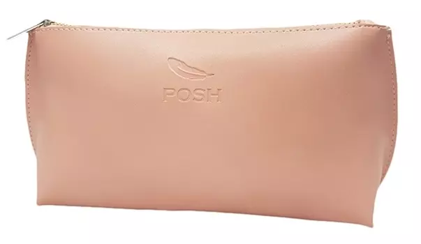 POSH Косметичка-клатч из эко-кожи, розовый персик