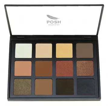 POSH Палетка теней для макияжа, профессиональная 03 (12 оттенков) / Hollywood Superstar Make Up Palette 160 г