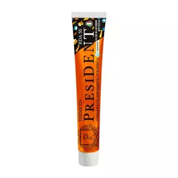 PRESIDENT Паста зубная детская 12+ с фтором (50 RDA) / President Fresh tropic 70 гр