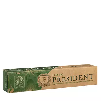 PRESIDENT Паста зубная / PRESIDENT Eco-Bio 75 гр