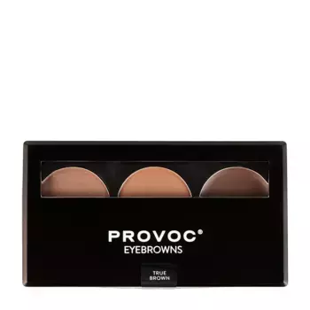 PROVOC Набор теней для бровей, 03 коричневый / EYEBROWNS Brow Palette 3,9 гр