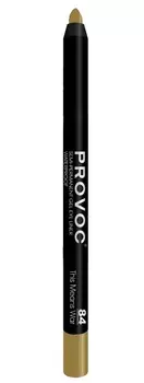 PROVOC Подводка гелевая в карандаше для глаз, 84 оливковый шиммер / Gel Eye Liner This Means War