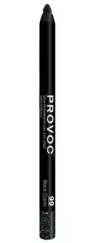 PROVOC Подводка гелевая в карандаше для глаз, 99 черный с голографией / Gel Eye Liner Black Cavia 9 г