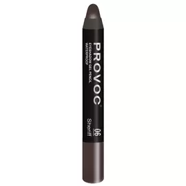 PROVOC Тени-карандаш водостойкие матовые, 06 темный шоколад / Eyeshadow Pencil 2,3 г