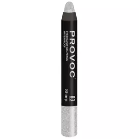 PROVOC Тени-карандаш водостойкие шиммер, 03 мокрый асфальт / Eyeshadow Pencil 2,3 г