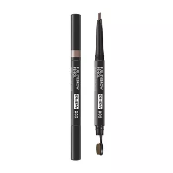 PUPA Карандаш для бровей коричневый тон 002 / FULL EYEBROW PENCIL